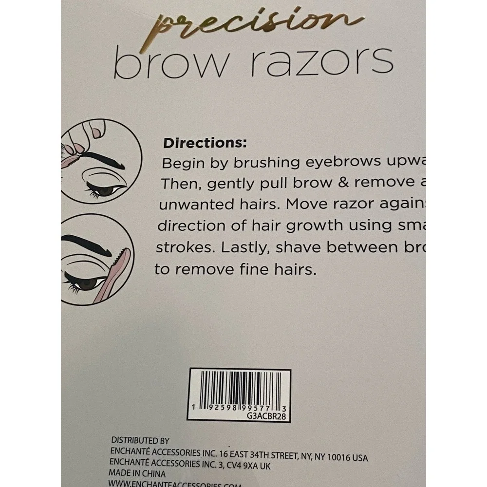 Beauty‎ Concepts 8 Pk Precision Eyebrow Razors Ultra Precise Grooming New In Box